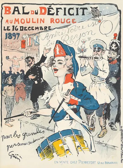 Bal du Déficit by Jules-Alexandre Grün, 1897 — digital art print download
