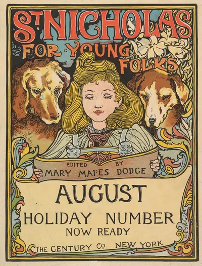 The Century; Holiday Number; St. Nicholas for Young Folks, August by Louis Rhead, 1894 — digital art print download