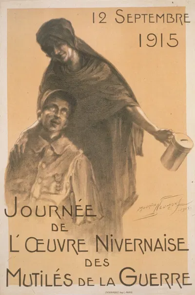 Journeé de l'oeuvre Nivernaise des mutilés de la guerre by Морис Луи Анри Неймон, 1915 — digital art print download