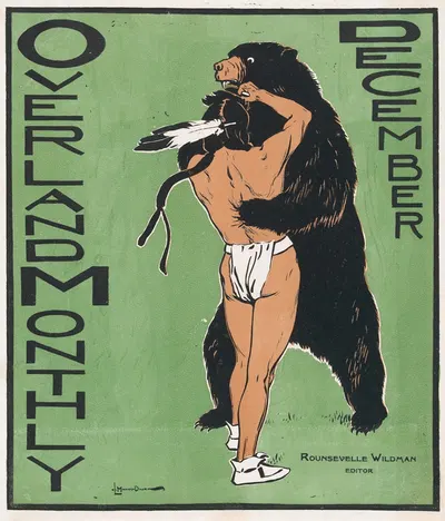 Overland Monthly , December by Мейнард Диксон, 1895 — digital art print download