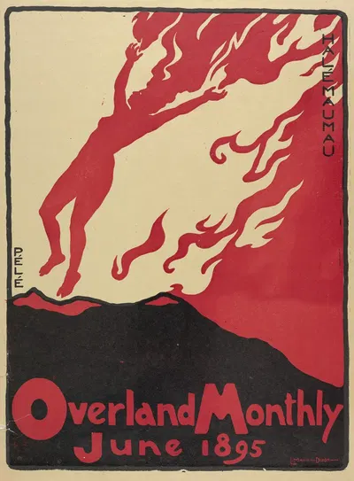 Overland Monthly , June by Мейнард Диксон, 1895 — digital art print download