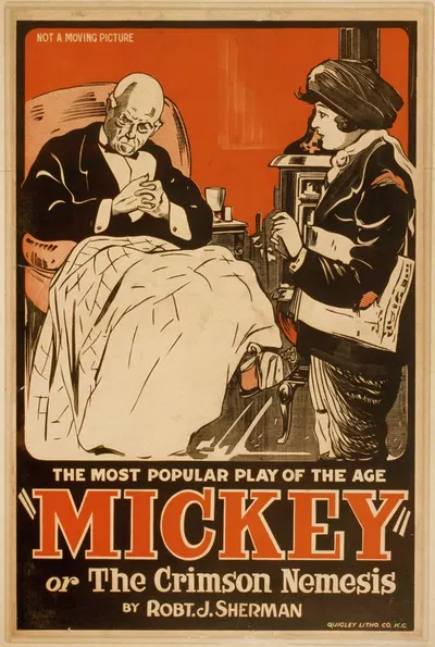 Mickey or The crimson nemesis by Robt. J. Sherman by Quigley Litho. Co., 1910 — digital art print download