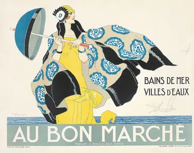 Au Bon Marché by René Vincent — digital art print download