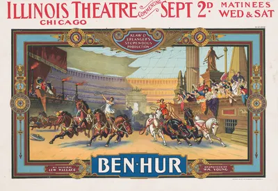 Ben-Hur by Strobridge & Co. Lith., 1901 — digital art print download