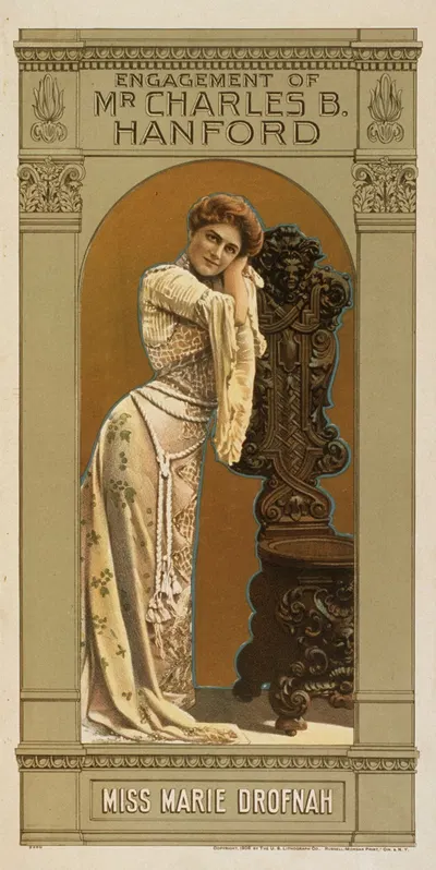 Engagement of Mr. Charles B. Hanford by U.S. Lithograph Co., 1906 — digital art print download