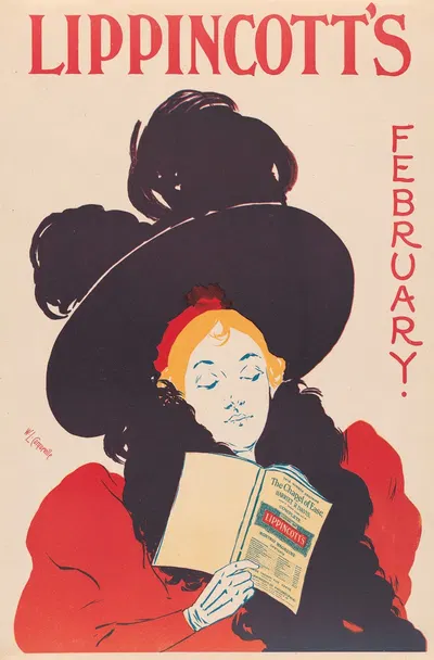 Lippincott's February by William Carqueville, 1895 — digital art print download