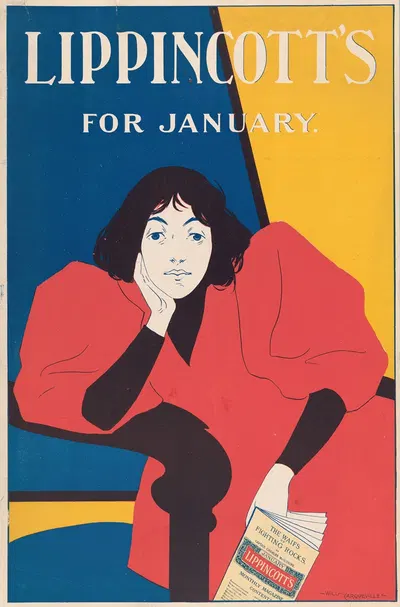 Lippincott's January by William Carqueville, 1895 — digital art print download