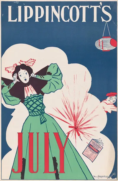 Lippincott's July by William Carqueville, 1895 — digital art print download