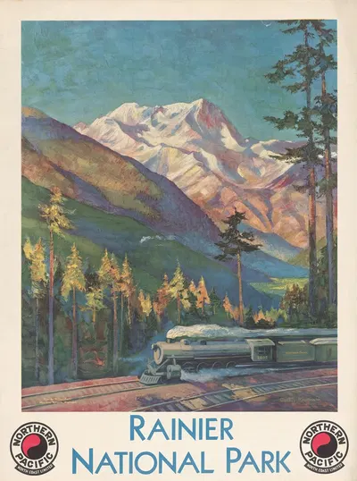 Rainier National Park by Gustav Wilhelm Krollmann, 1920 — digital art print download