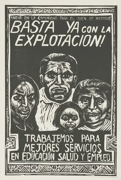 Basta ya con la explotacion! by Rachael Romero, 1976 — digital art print download
