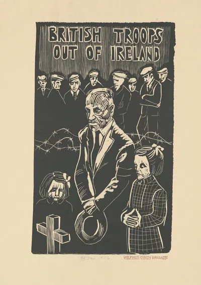 British troops out of Ireland by Rachael Romero, 1976 — digital art print download