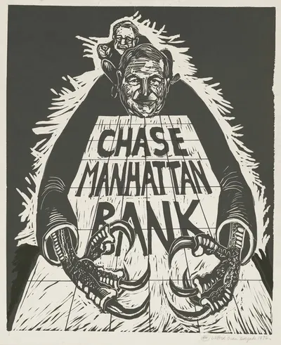 Chase Manhattan bank by Rachael Romero, 1976 — digital art print download