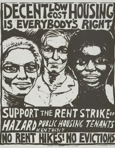 Decent low cost housing is everybody's right… by Rachael Romero, 1977 — digital art print download