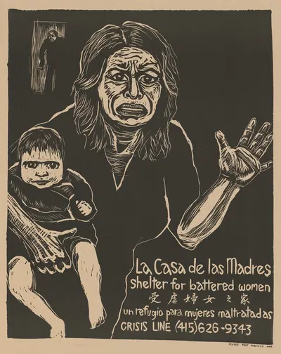 La casa de las madres – shelter for battered women by Rachael Romero, 1976 — digital art print download