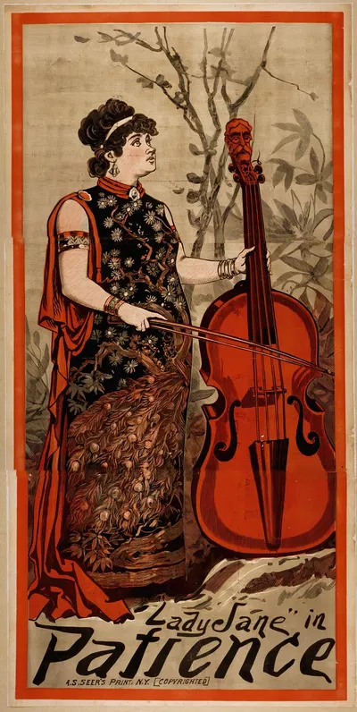 Lady Jane in Patience by A.S. Seer's Litho., 1881 — digital art print download