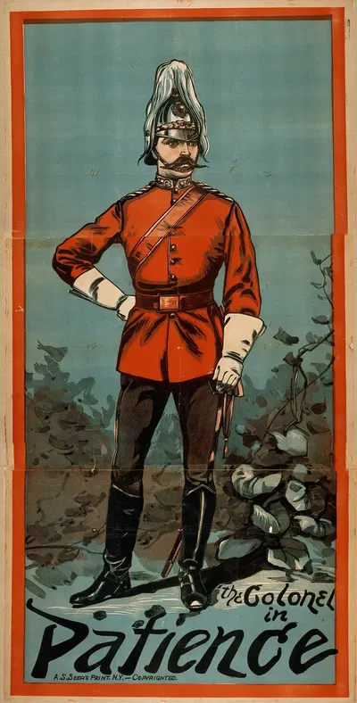 The colonel in Patience by A.S. Seer's Litho., 1881 — digital art print download
