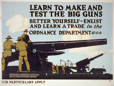 Learn to make and test the big guns – better yourself, enlist and learn a trade in the Ordnance Dept. by Чарльз Баклс…