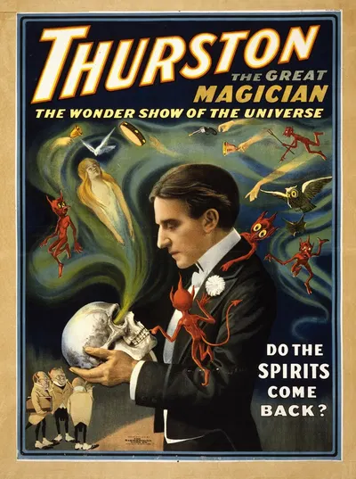 Thurston the great magician the wonder show of the universe. by Donaldson Lith. Co, 1915 — digital art print download