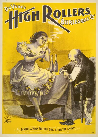 Devere's High Rollers Burlesque Co. by H.C. Miner Litho. Co., 1898 — digital art print download