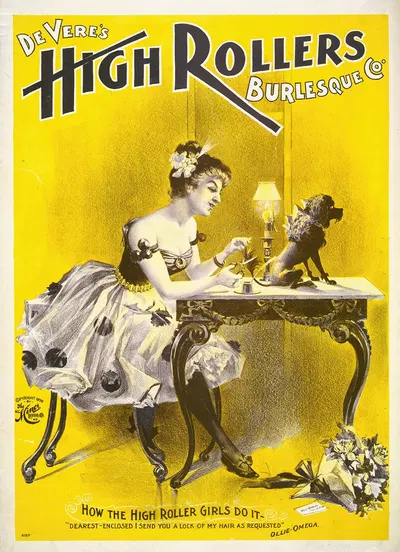 Devere's High Rollers Burlesque Co. by H.C. Miner Litho. Co., 1898 — digital art print download