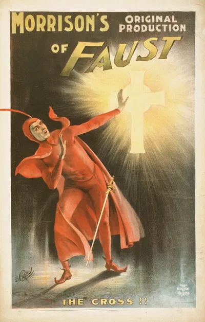 Morrison's original production of Faust by Liebler and Maass Lith., 1896 — digital art print download
