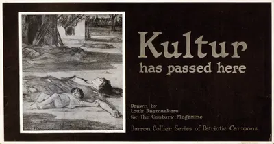 Kultur has passed here by Луи Раемекерс, 1916 — digital art print download