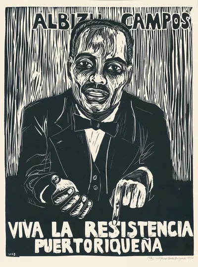 Albizu Campos; viva la resistencia Puerto Riqueua by Rachael Romero, 1976 — digital art print download