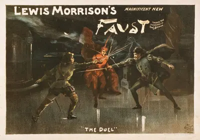 Lewis Morrison's magnificent new Faust by Springer Litho. Co., 1889 — digital art print download