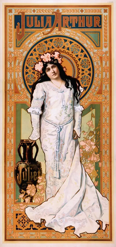 Julia Arthur [as] Juliet by Strobridge & Co. Lith., 1899 — digital art print download
