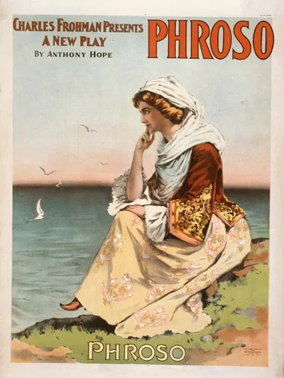 Charles Frohman presents a new play, Phroso by Anthony Hope. by Strobridge & Co. Lith., 1898 — digital art print download