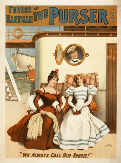 Ferris Hartman in The purser by John T. Day. by Strobridge & Co. Lith., 1898 — digital art print download