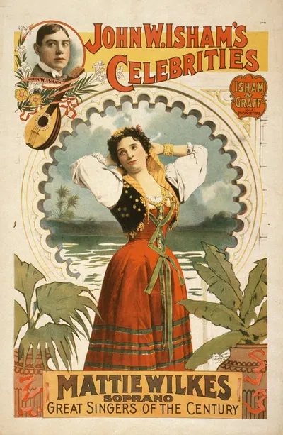 John W. Isham's celebrities by Strobridge & Co. Lith., 1896 — digital art print download