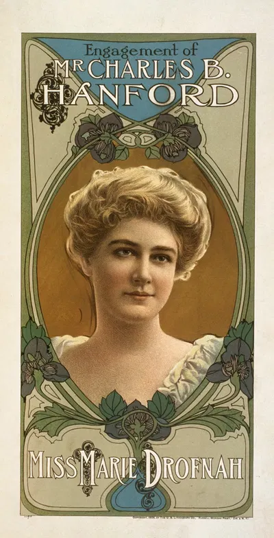 Engagement of Mr. Charles B. Hanford by U.S. Lithograph Co., 1906 — digital art print download