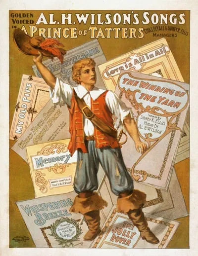 Al. H. Wilson's songs in A prince of tatters by U.S. Lithograph Co., 1903 — digital art print download