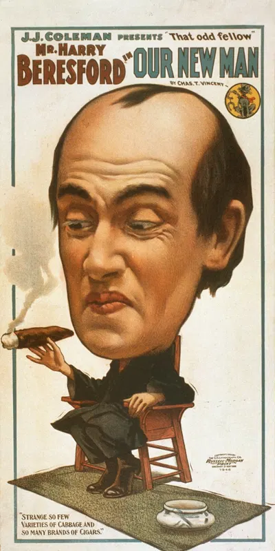 Mr. Harry Beresford in Our new man by U.S. Lithograph Co., 1904 — digital art print download