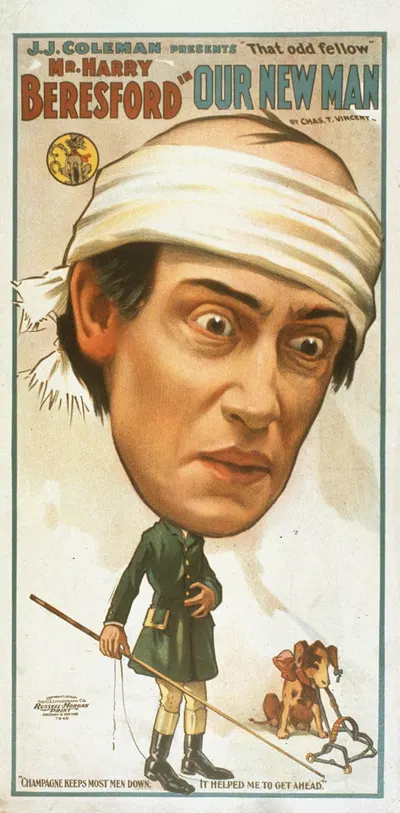 Mr. Harry Beresford in Our new man by U.S. Lithograph Co., 1904 — digital art print download