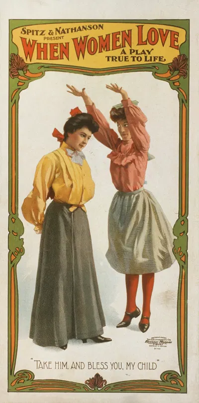 When women love a play true to life. by U.S. Lithograph Co., 1905 — digital art print download