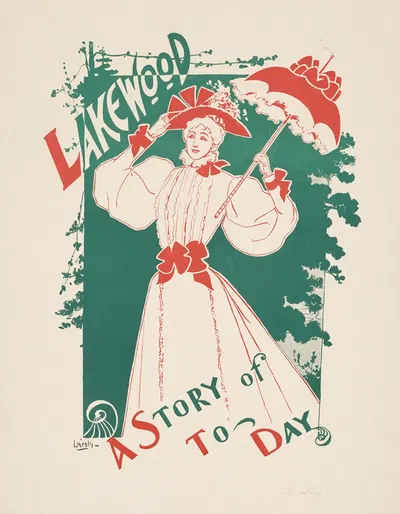 Lakewood, a story of to-day by A.W.B. Lincoln, 1895 — digital art print download