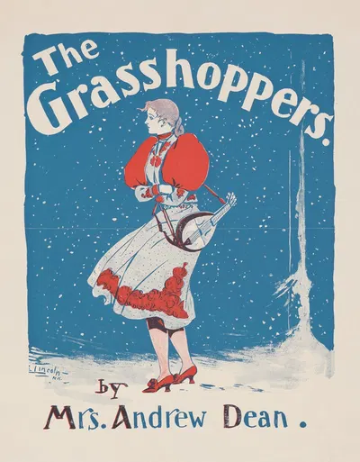 The grasshoppers by Mrs. Andrew Dean by A.W.B. Lincoln, 1895 — digital art print download