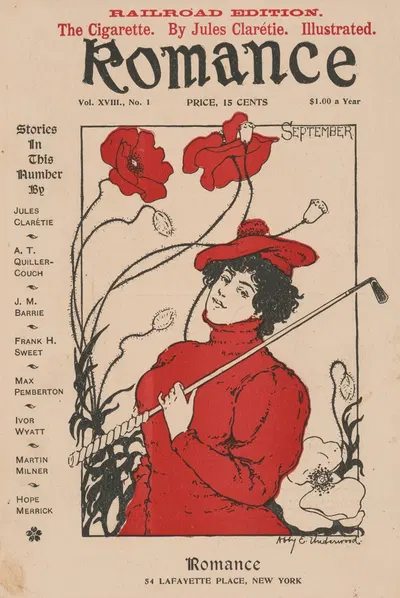 Romance for September. Railroad edition by Abby E. Underwood, 1895 — digital art print download