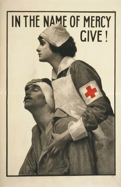 In the name of mercy give! by Albert Herter, 1917 — digital art print download