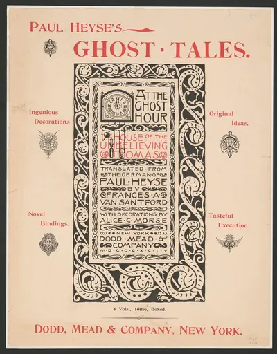 Paul Heyse's ghost tales by Alice Cordelia Morse, 1894 — digital art print download