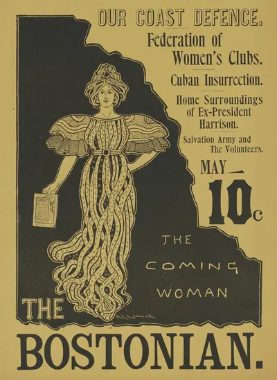 The Bostonian. Our coast defence. May. 10c. by Arthur Garfield Learned, 1896 — digital art print download