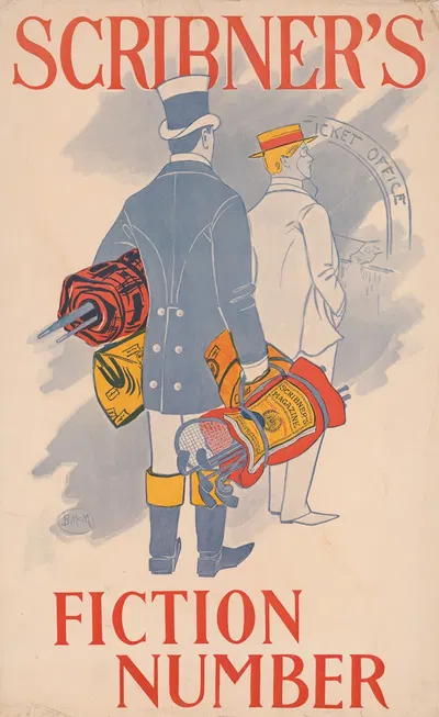 Scribner's, fiction number. August by Blanche McManus, 1895 — digital art print download