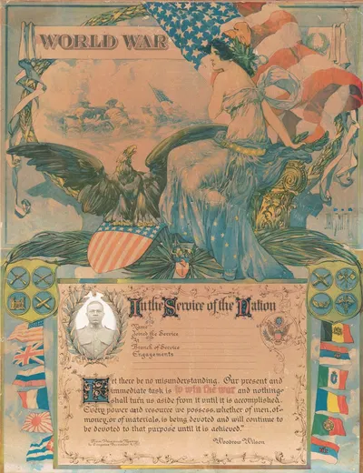 World War – in the service of the nation by Дэн Смит, 1919 — digital art print download