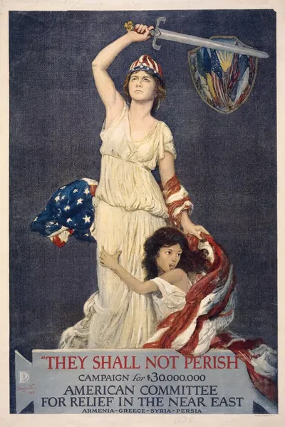 They shall not perish … American Committee for relief in the Near East by Дуглас Фолк, 1918 — digital art print download