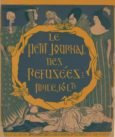 Le petit journal des refusées by Эрнест Пейзотто, 1896 — digital art print download