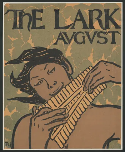 The lark August by Florence Lundborg, 1895 — digital art print download