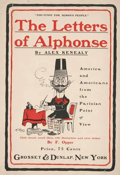 The letters of Alphonse by Alex Kenealy by Frederick Burr Opper, 1900 — digital art print download