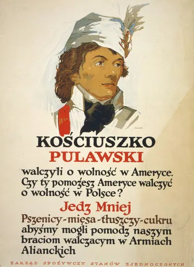 Kościuszko, Pułaski by George Illian, 1917 — digital art print download